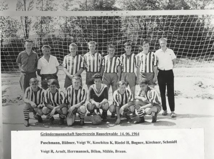 Gründermannschaft mit Namen
