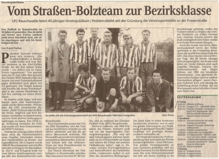 SZ-Artikel zu 40-jährigen Jubilaeum